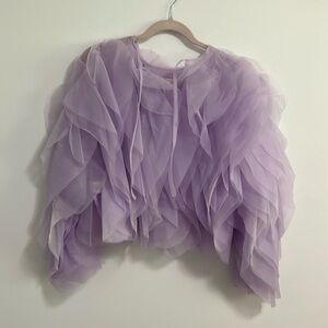 Lavender tulle top